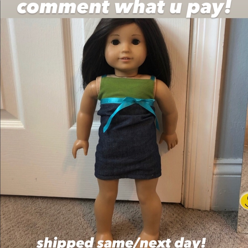 american girl doll (ears pierced) look alike